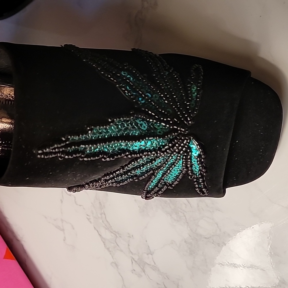 IRON FIST MARY JANE SLIDE HEEL BLACK SIZE 7 - Picture 11 of 15